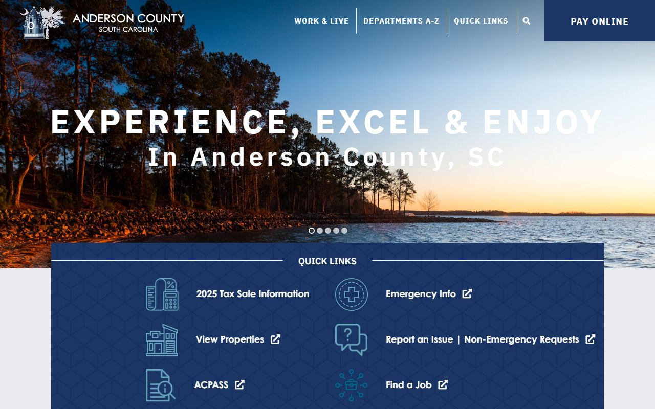 Anderson County DUI Records government website
