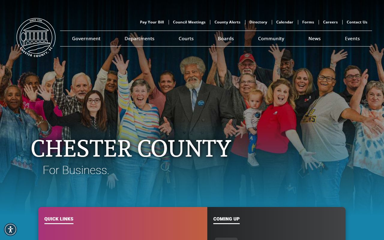 Chester County Government website DUI records