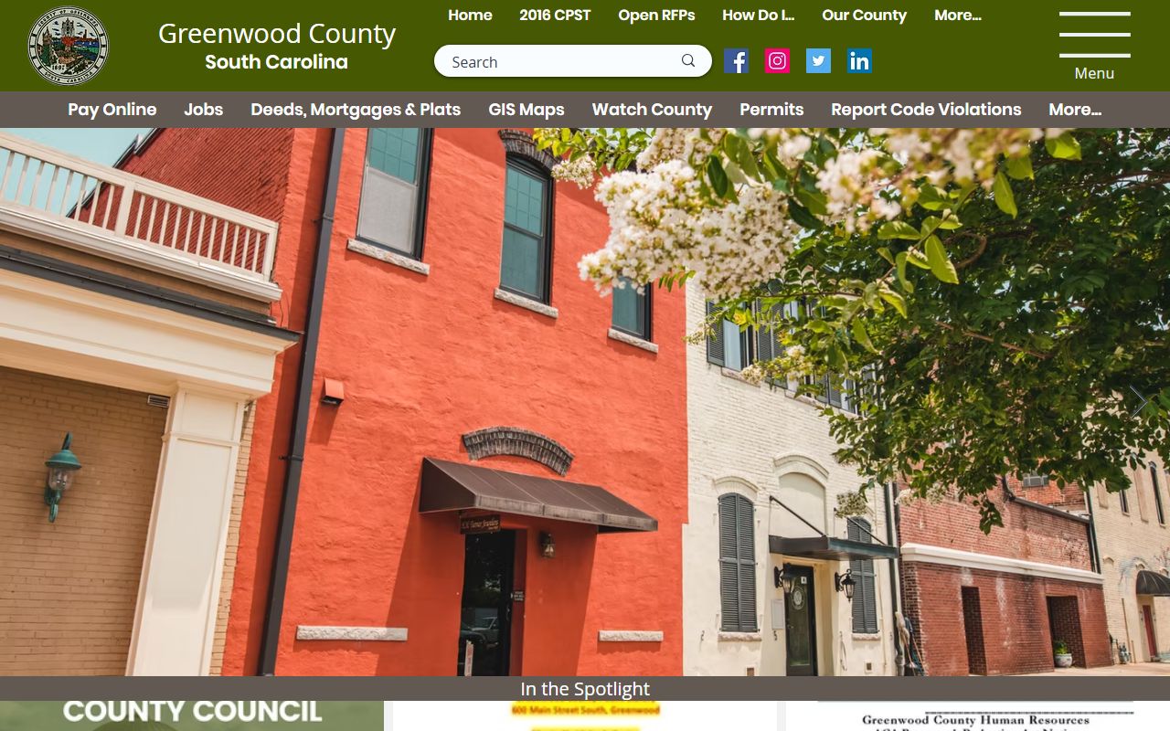 Greenwood County Government website DUI records