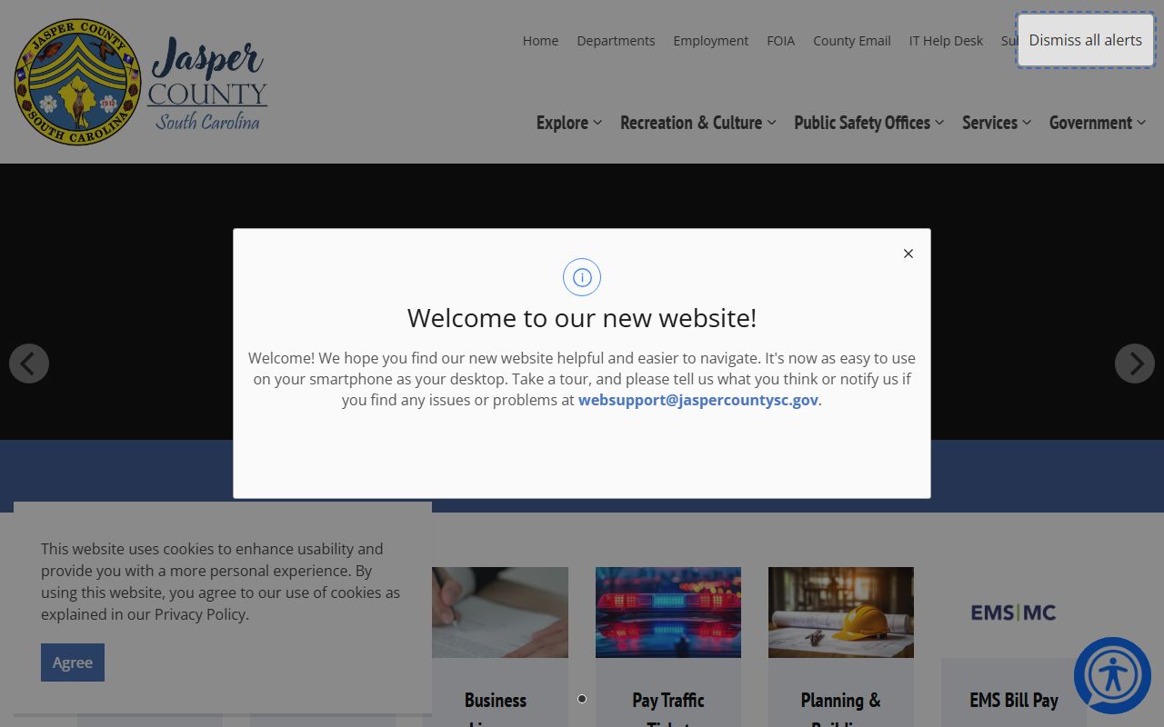 Jasper County DUI Records via Jasper County Government Website