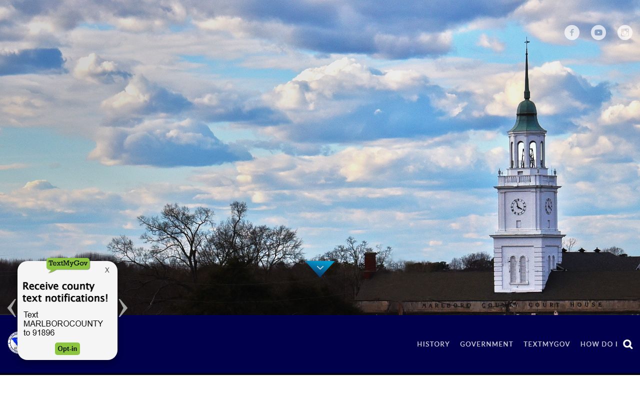 Marlboro County Government website DUI records