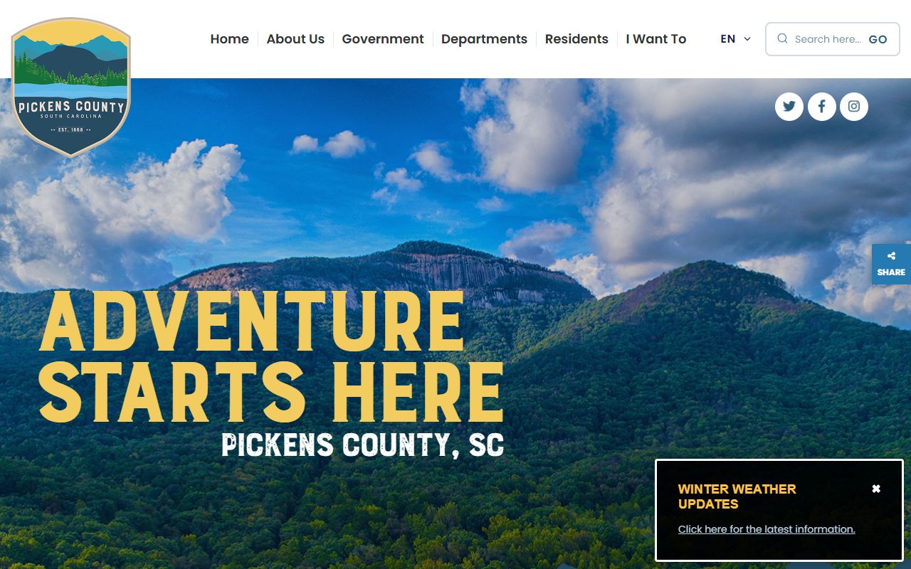 Pickens County DUI Records government website