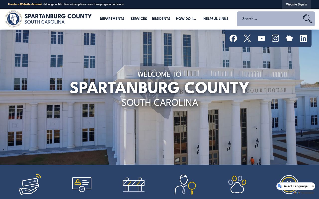 Spartanburg County DUI Records government website