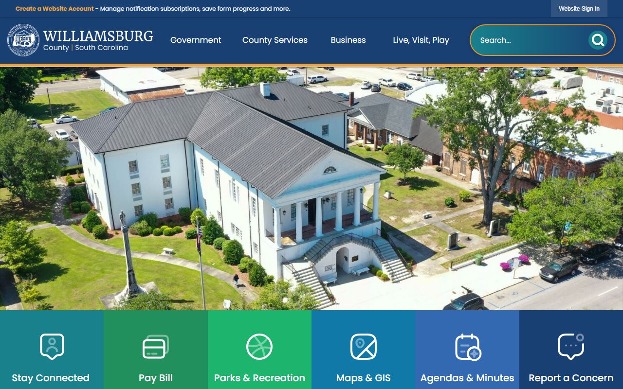 Williamsburg County DUI Records government website