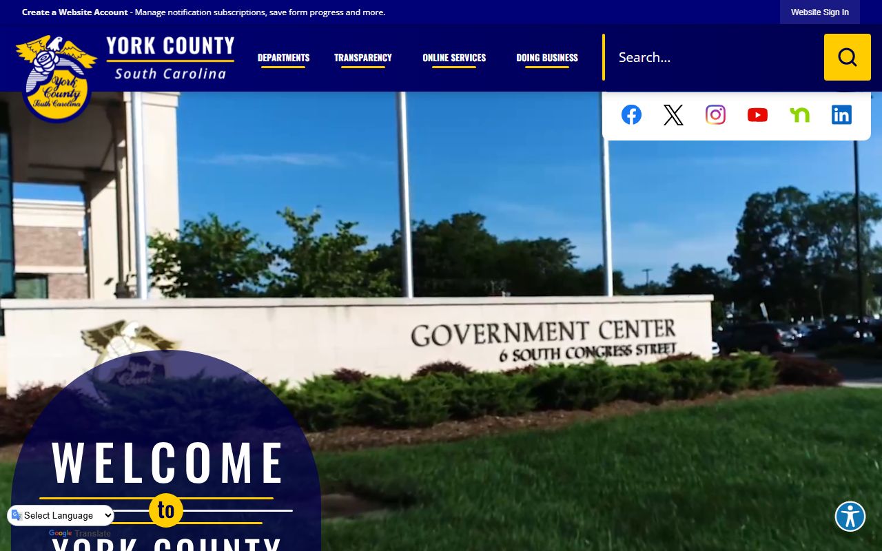 York County DUI Records government website