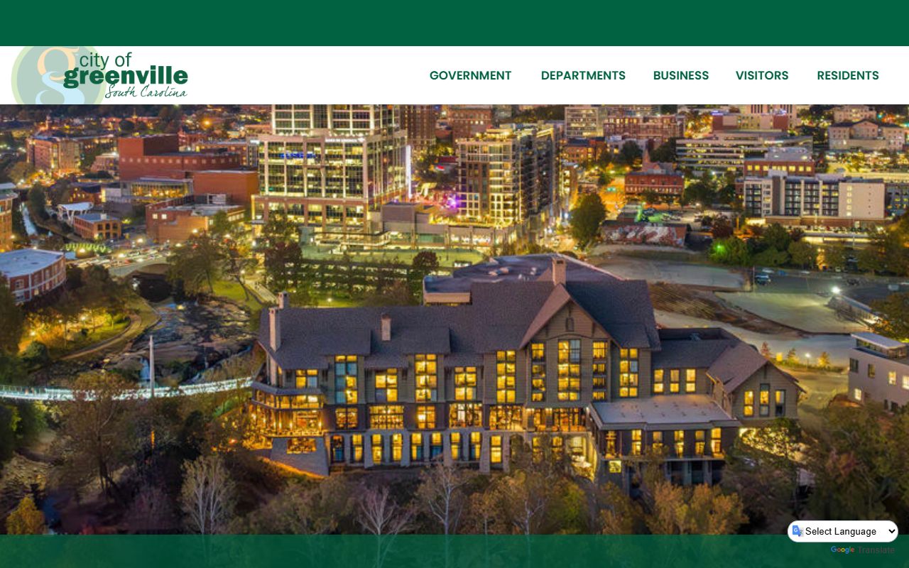 City of Greenville official website DUI records